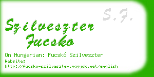 szilveszter fucsko business card