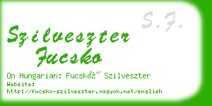 szilveszter fucsko business card